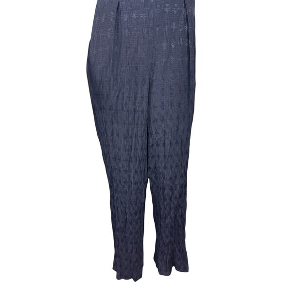 Vintage USA Petites Pantsuit Navy White Sailor Collar Gold Buttons Size 14 - Picture 3 of 12